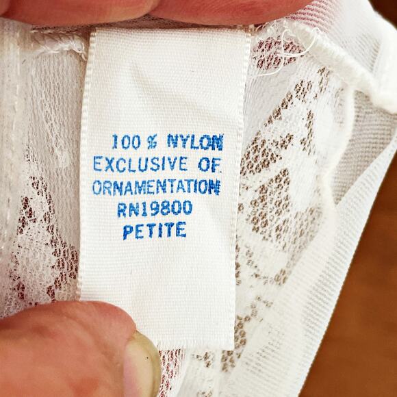 VTG Radcliffe 40s MCM Sheer Lace Babydoll Robe Gown Boudoir Love Regencycore - Picture 9 of 9